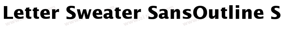 Letter Sweater SansOutline SSi字体转换